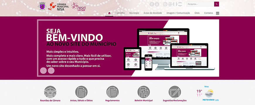 novo site