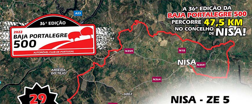 36ª BAJA PORTALEGRE percorre 47,5km no Concelho de Nisa